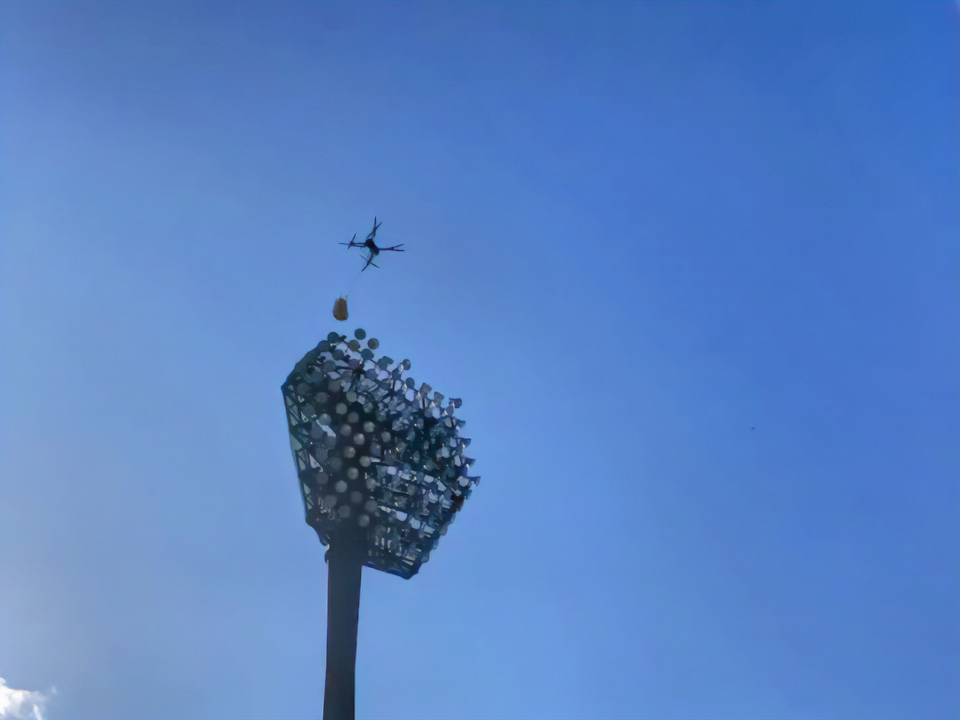 Ballpark lighting replacement by drone_07_s